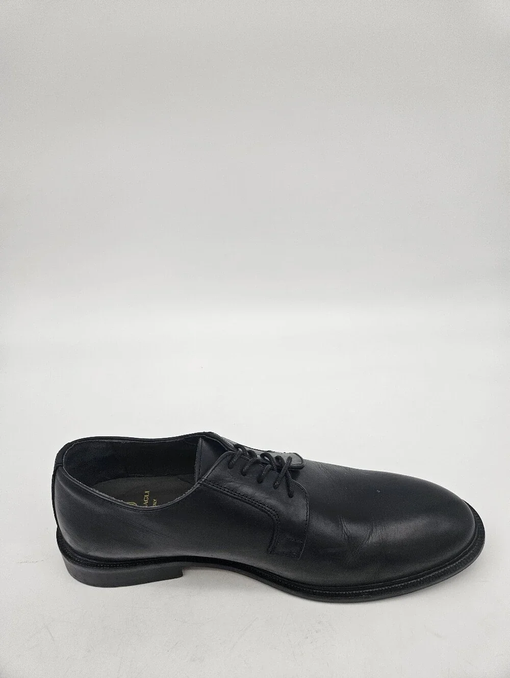 Bruno Magli Reno Leather Derby Men Black Sz 10